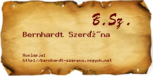Bernhardt Szeréna névjegykártya
